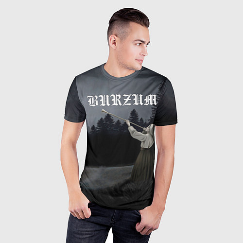 Мужская спорт-футболка Burzum - Filosofem / 3D-принт – фото 3