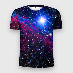 Футболка спортивная мужская Открытый космос Star Neon, цвет: 3D-принт
