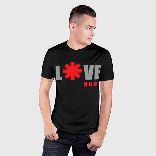 Мужская спорт-футболка Love RHCP Red Hot Chili Peppers / 3D-принт – фото 3
