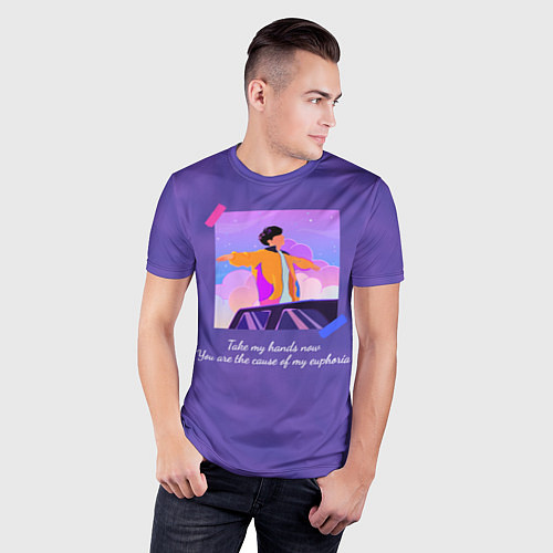 Мужская спорт-футболка Чонгук Euphoria / 3D-принт – фото 3