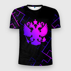 Футболка спортивная мужская Двуглавый орел - Россия, цвет: 3D-принт