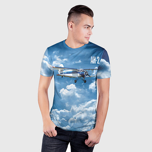 Мужская спорт-футболка Самолет Ан-2 / 3D-принт – фото 3
