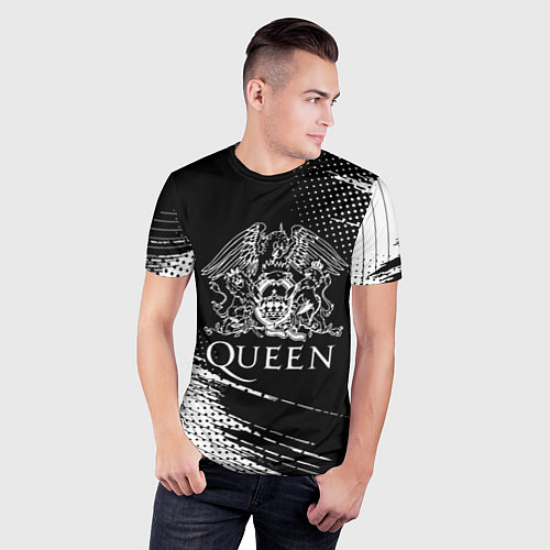 Мужская спорт-футболка Queen герб квин / 3D-принт – фото 3