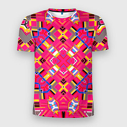 Мужская спорт-футболка Розовый абстрактный современный узор