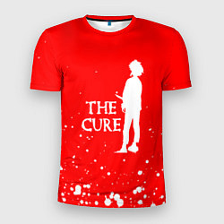 Футболка спортивная мужская The cure белые брызги, цвет: 3D-принт