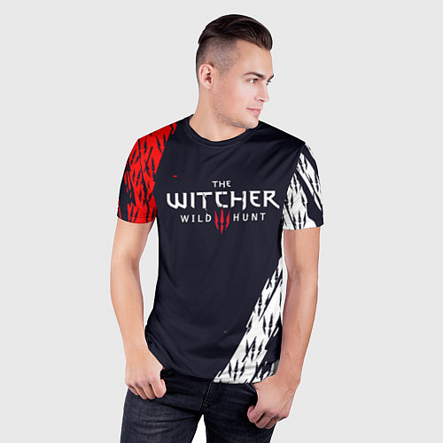 Мужская спорт-футболка THE WITCHER WILD HUNT КОГТИ / 3D-принт – фото 3