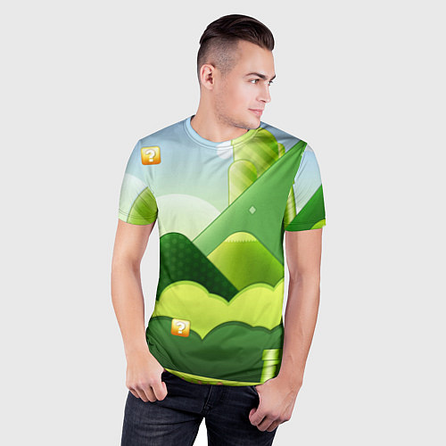 Мужская спорт-футболка Вселенная марио / 3D-принт – фото 3