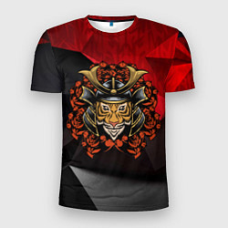 Футболка спортивная мужская Тигр - самурай, цвет: 3D-принт