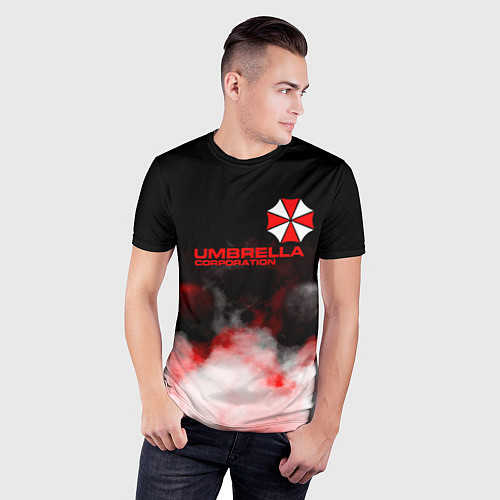Мужская спорт-футболка Umbrella Corporation туман / 3D-принт – фото 3