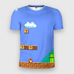 Мужская спорт-футболка Марио дизайн