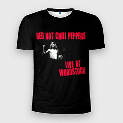 Футболка спортивная мужская Live at Woodstock - Red Hot Chili Peppers, цвет: 3D-принт