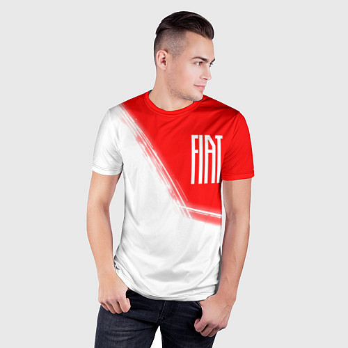 Мужская спорт-футболка ФИАТ Краски / 3D-принт – фото 3