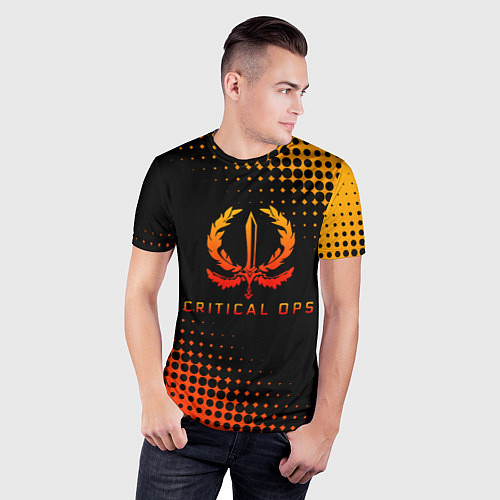 Мужская спорт-футболка Critical Ops К-ОПС / 3D-принт – фото 3