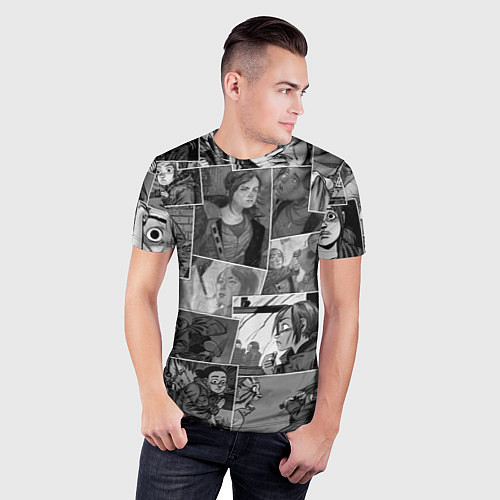 Мужская спорт-футболка The last of us comix / 3D-принт – фото 3