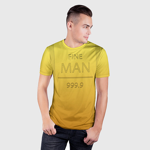 Мужская спорт-футболка Золотой мужчина DR / 3D-принт – фото 3