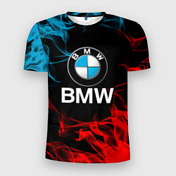 Футболка спортивная мужская Bmw Огонь, цвет: 3D-принт