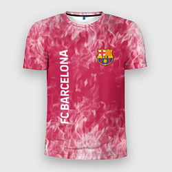 Футболка спортивная мужская Barcelona Пламя, цвет: 3D-принт