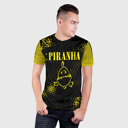 Мужская спорт-футболка Nirvana piranha / 3D-принт – фото 3