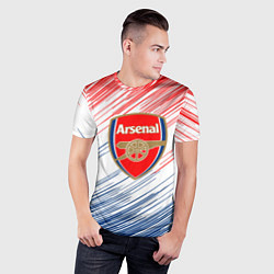 Футболка спортивная мужская Арсенал arsenal logo, цвет: 3D-принт — фото 2
