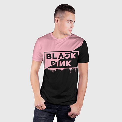 Мужская спорт-футболка BLACKPINK BIG LOGO / 3D-принт – фото 3