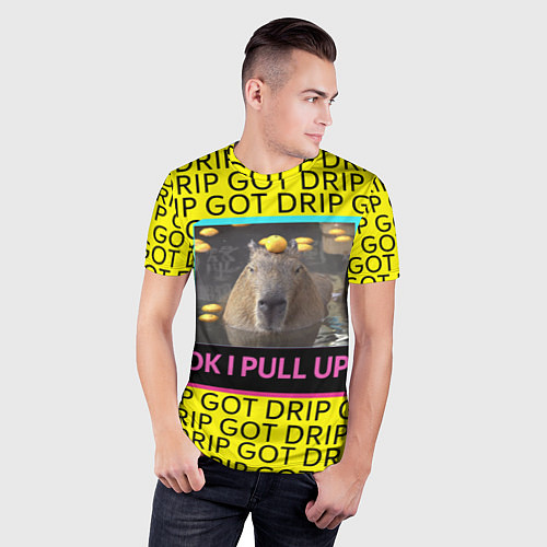 Мужская спорт-футболка I GOT A DRIP / 3D-принт – фото 3