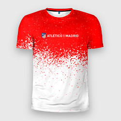 Футболка спортивная мужская Атлетико белые брызги, цвет: 3D-принт