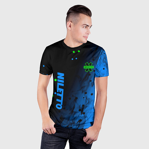 Мужская спорт-футболка Niletto абстракция / 3D-принт – фото 3
