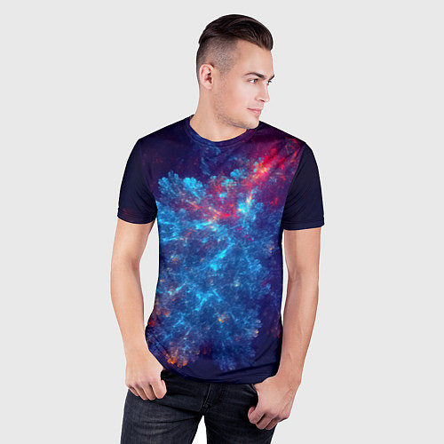 Мужская спорт-футболка Космический Коралловый Риф / 3D-принт – фото 3