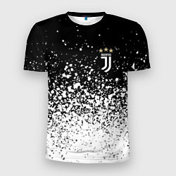 Футболка спортивная мужская Juventus fc брызги краски, цвет: 3D-принт
