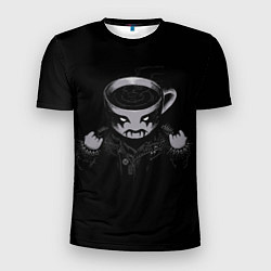Футболка спортивная мужская Black Metal Coffee, цвет: 3D-принт