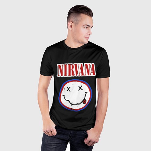 Мужская спорт-футболка Nirvana гранж / 3D-принт – фото 3