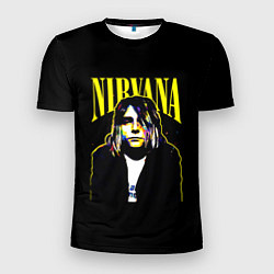 Футболка спортивная мужская Рок - группа Nirvana, цвет: 3D-принт
