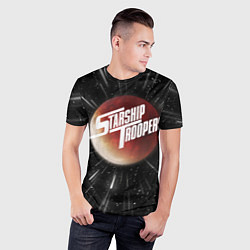 Футболка спортивная мужская Starship Troopers Warp Logo, цвет: 3D-принт — фото 2