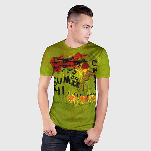 Мужская спорт-футболка Chuck - Sum 41 / 3D-принт – фото 3