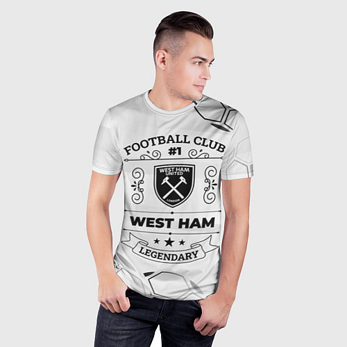 Мужская спорт-футболка West Ham Football Club Number 1 Legendary / 3D-принт – фото 3