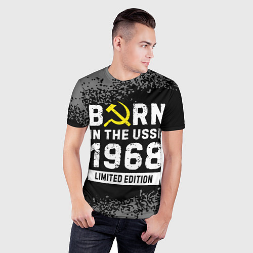 Мужская спорт-футболка Born In The USSR 1968 year Limited Edition / 3D-принт – фото 3