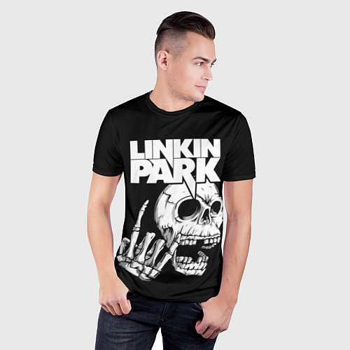 Мужская спорт-футболка Linkin Park Череп / 3D-принт – фото 3