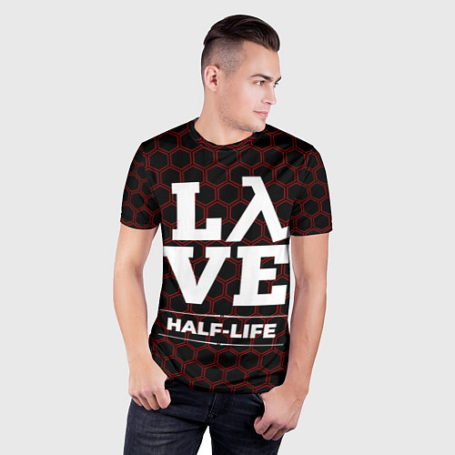 Мужская спорт-футболка Half-Life Love Классика / 3D-принт – фото 3
