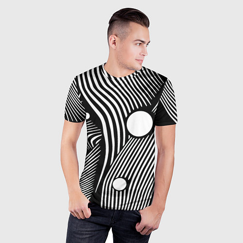 Мужская спорт-футболка Geometric vanguard composition Fashion trend / 3D-принт – фото 3