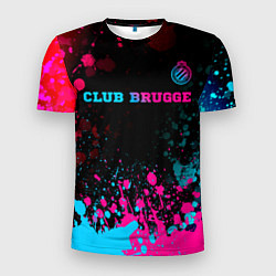 Футболка спортивная мужская Club Brugge Neon Gradient - FS, цвет: 3D-принт