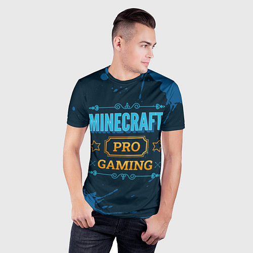 Мужская спорт-футболка Игра Minecraft: PRO Gaming / 3D-принт – фото 3