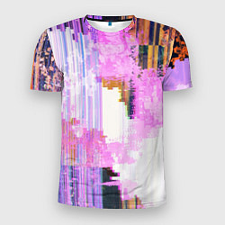 Мужская спорт-футболка Glitch art Fashion trend