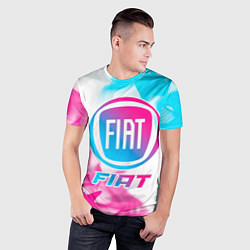 Футболка спортивная мужская Fiat Neon Gradient, цвет: 3D-принт — фото 2