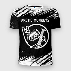 Футболка спортивная мужская Arctic Monkeys - КОТ - Краски, цвет: 3D-принт