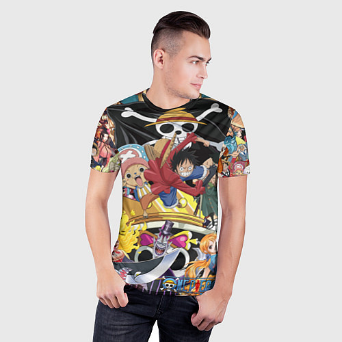 Мужская спорт-футболка One Pieceгерои / 3D-принт – фото 3