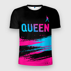 Футболка спортивная мужская Queen Neon Gradient, цвет: 3D-принт