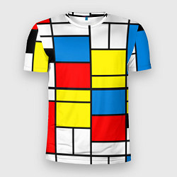 Футболка спортивная мужская Texture of squares rectangles, цвет: 3D-принт