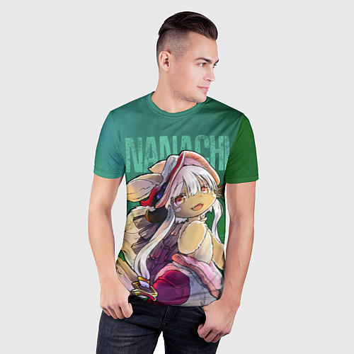 Мужская спорт-футболка Made in Abyss аниме Наначи / 3D-принт – фото 3