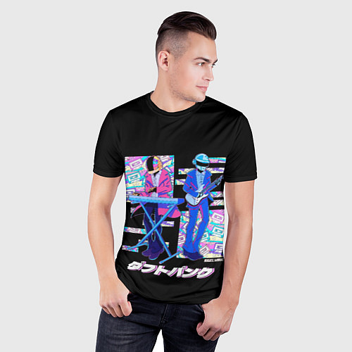 Мужская спорт-футболка Daft punk ufo / 3D-принт – фото 3