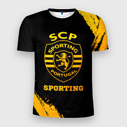 Футболка спортивная мужская Sporting - gold gradient, цвет: 3D-принт